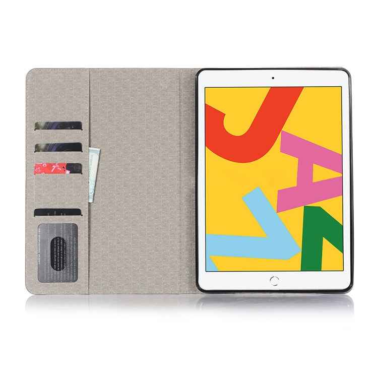 For iPad 10.2 / 10.5 Cross Texture Horizontal Flip PU Leather Case with Holder & Card Slots & Wallet