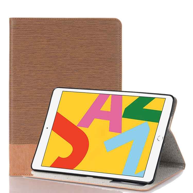 For iPad 10.2 / 10.5 Cross Texture Horizontal Flip PU Leather Case with Holder & Card Slots & Wallet