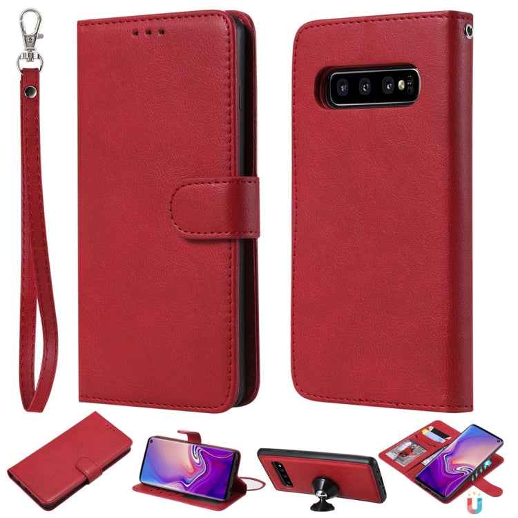 Solid Color Horizontal Flip Protective Case with Holder & Card Slots & Wallet & Photo Frame & Lanyard