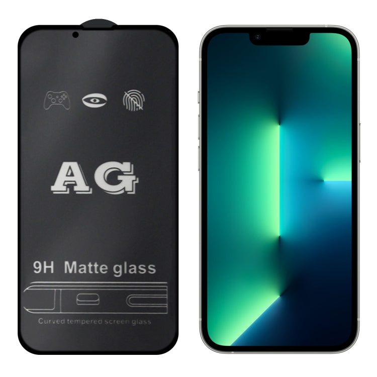 For iPhone 17e / 16e / 13 / 13 Pro AG Matte Frosted Full Cover Tempered Glass Film, For iPhone 13 mini (1 PC), For iPhone 16e / 13 / 13 Pro (1 PC), For iPhone 13 Pro Max (1 PC)