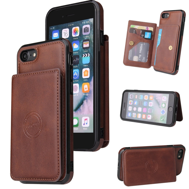 Calf Texture Magnetic Case, For iPhone SE 2022 / SE 2020 / 8 / 7, For iPhone 8 Plus / 7 Plus, For iPhone XS Max, For iPhone XS / X, For iPhone XR