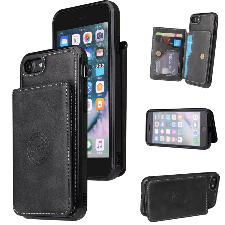 Calf Texture Magnetic Case, For iPhone SE 2022 / SE 2020 / 8 / 7, For iPhone 8 Plus / 7 Plus, For iPhone XS Max, For iPhone XS / X, For iPhone XR