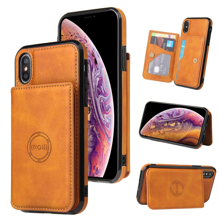 Calf Texture Magnetic Case, For iPhone SE 2022 / SE 2020 / 8 / 7, For iPhone 8 Plus / 7 Plus, For iPhone XS Max, For iPhone XS / X, For iPhone XR