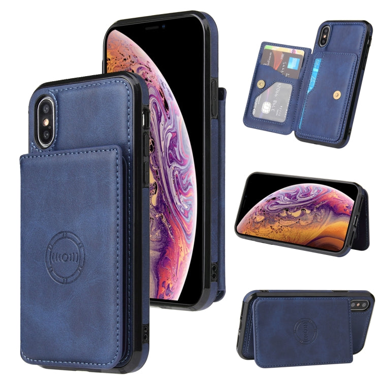 Calf Texture Magnetic Case, For iPhone SE 2022 / SE 2020 / 8 / 7, For iPhone 8 Plus / 7 Plus, For iPhone XS Max, For iPhone XS / X, For iPhone XR