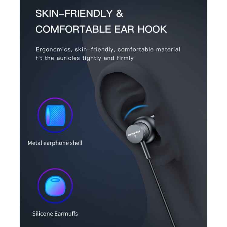 awei ES-180i In-ear E-sports Wired Earphone with Microphone