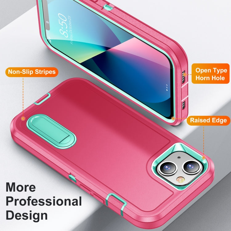 3 in 1 Rugged Holder Phone Case, For iPhone 13, For iPhone 13 Pro, For iPhone 13 Pro Max, For iPhone 12 / 12 Pro, For iPhone 12 Pro Max, For iPhone 11