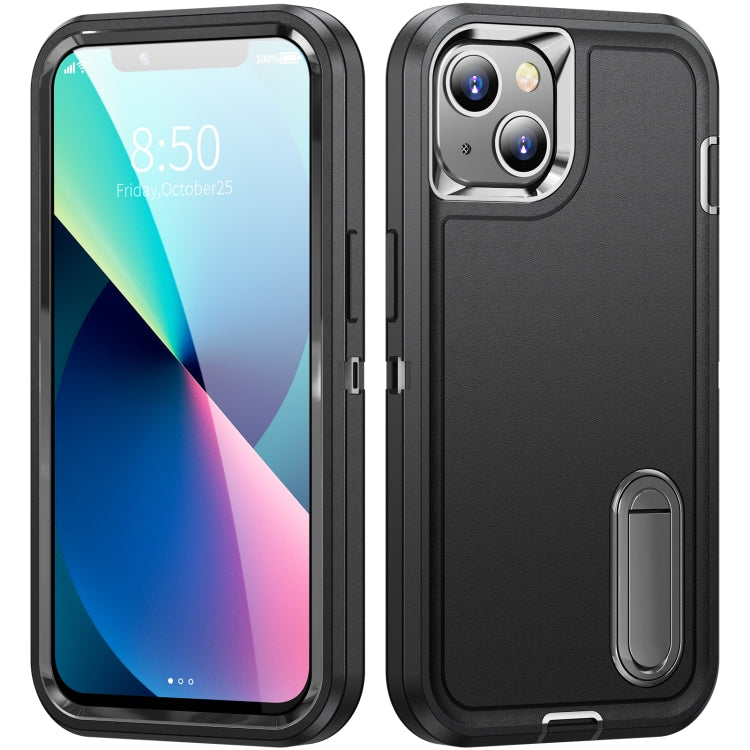 3 in 1 Rugged Holder Phone Case, For iPhone 13, For iPhone 13 Pro, For iPhone 13 Pro Max, For iPhone 12 / 12 Pro, For iPhone 12 Pro Max, For iPhone 11