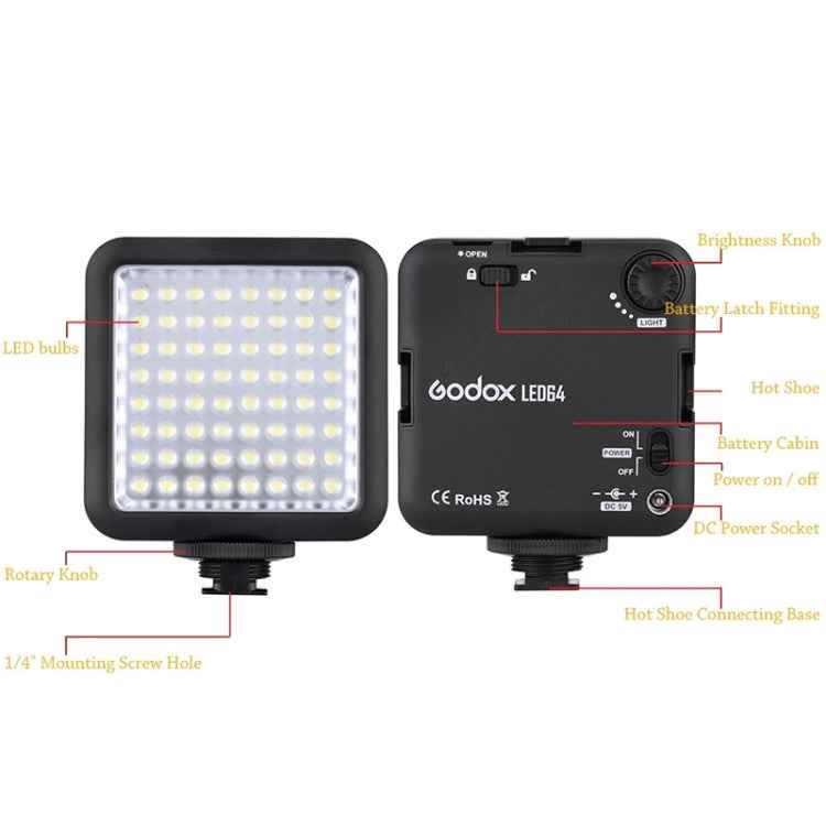 Godox LED64 LED Video Shoot Light