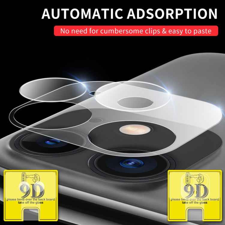 9D Transparent Rear Camera Lens Protector Tempered Glass Film Combination Packages