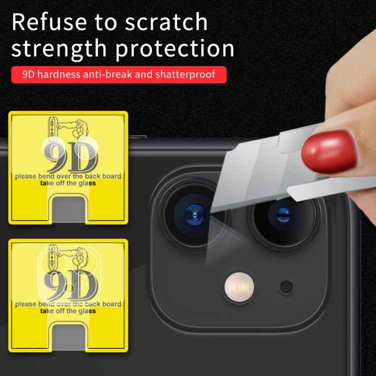 9D Transparent Rear Camera Lens Protector Tempered Glass Film Combination Packages
