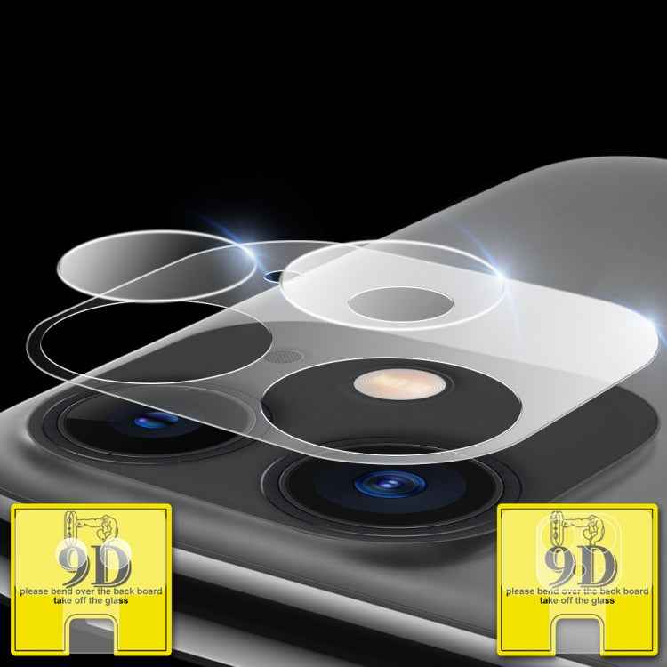 9D Transparent Rear Camera Lens Protector Tempered Glass Film Combination Packages