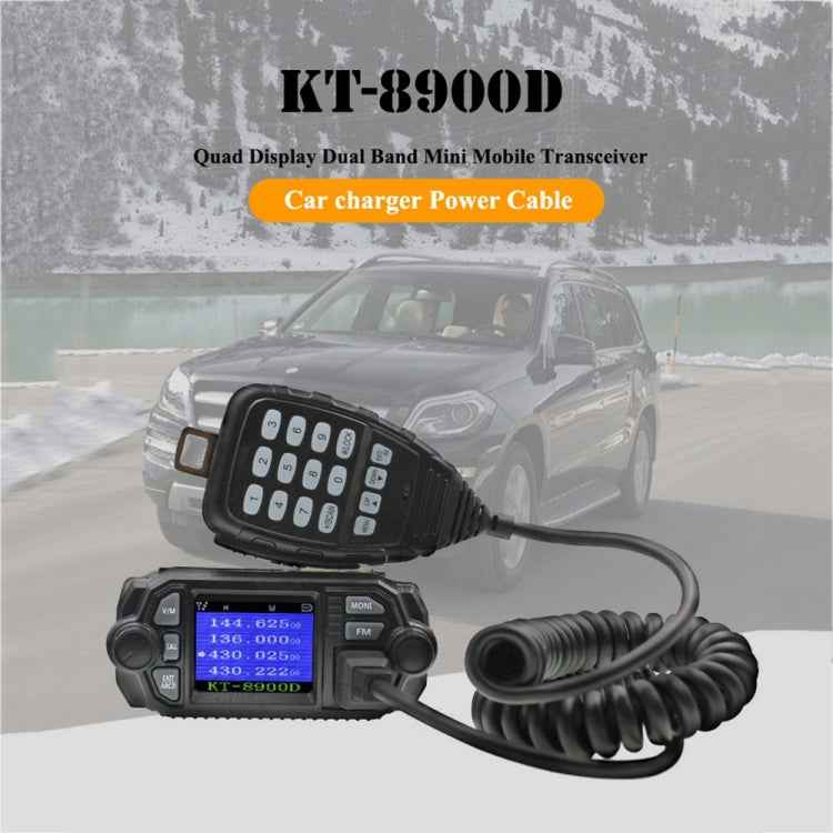 QYT KT-8900D Mini 25W Dual Band Mobile Radio Walkie Talkie for Car