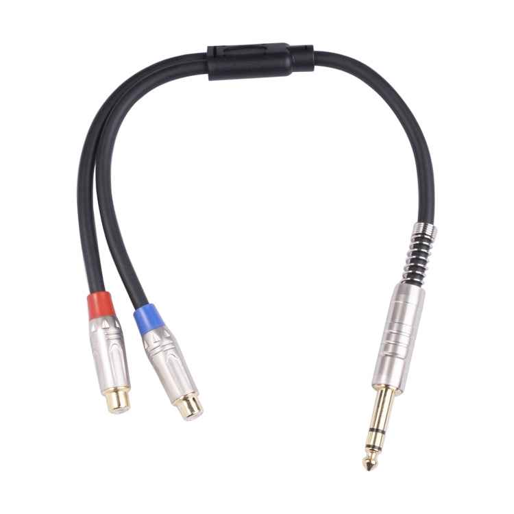 TC030YTR048-03 6.35mm Male to Dual RCA Female Bifurcated Audio Cable