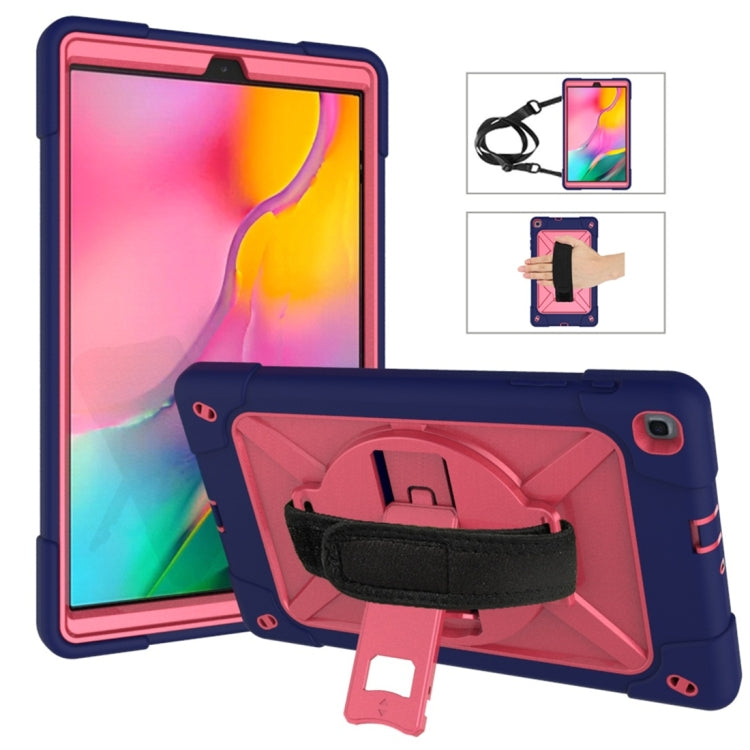 Contrast Color Silicone + PC Combination Case with Holder
