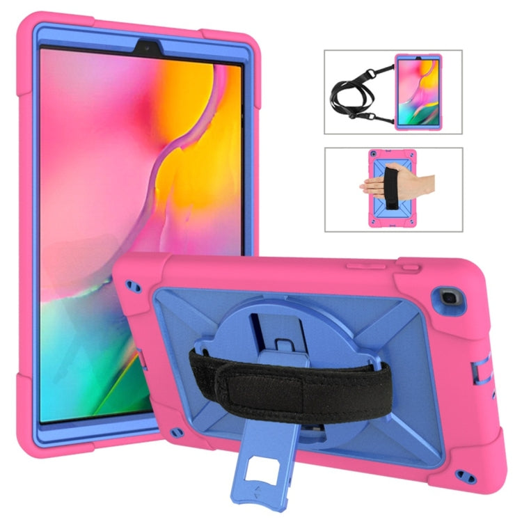 Contrast Color Silicone + PC Combination Case with Holder