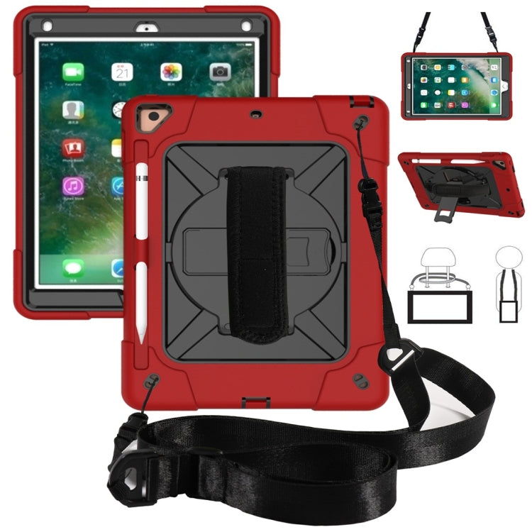 Contrast Color Silicone + PC Combination Case with Holder