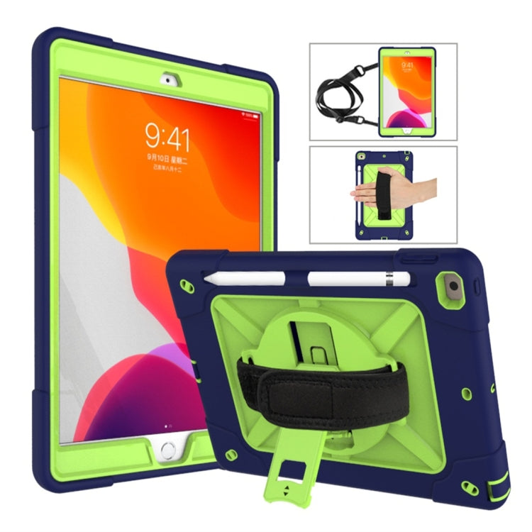 Contrast Color Silicone + PC Combination Case with Holder