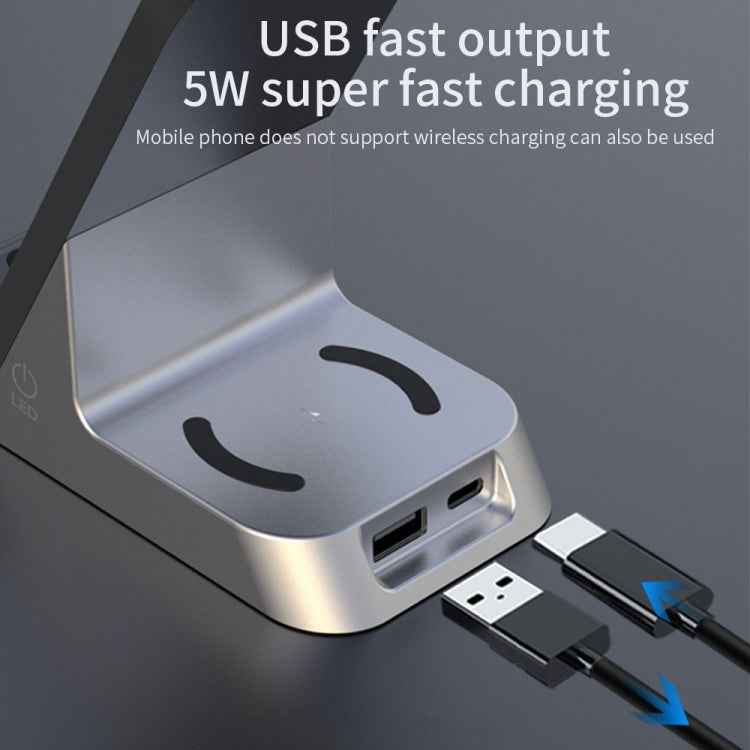 H36 6 in 1 15W Alarm Clock Digital Display Magsafe Magnetic Wireless Charger for Mobile Phones / AirPods / iWatch