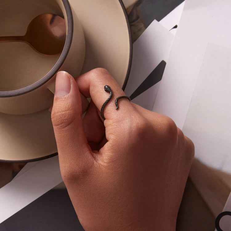 S925 Sterling Silver Mysterious Snake Women Ring