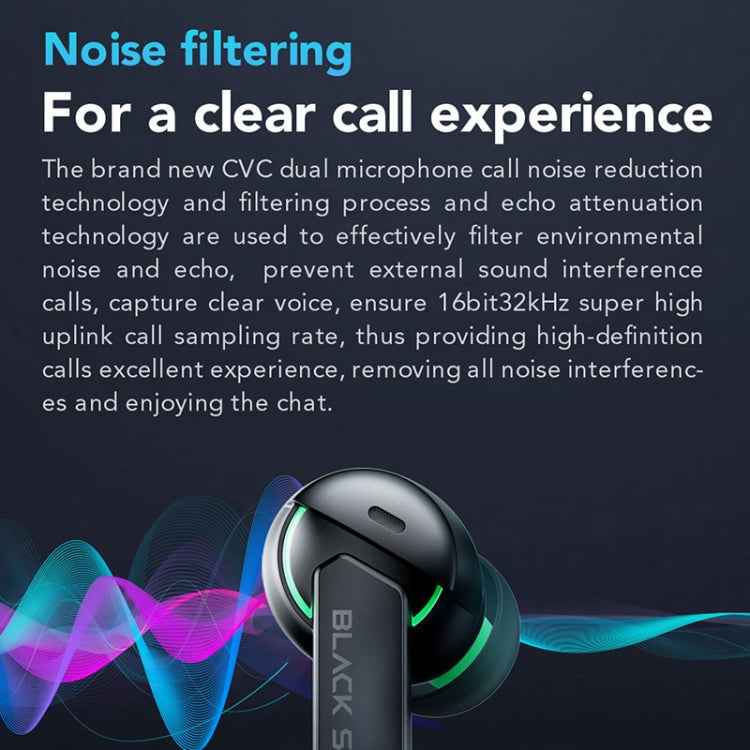 Original Xiaomi Black Shark Noise Reduction True Wireless Bluetooth Earphone