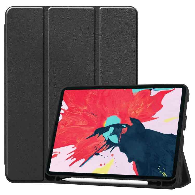 Custer Pattern TPU Smart Tablet Holster with Sleep Function & Tri-Fold Bracket & Pen Slot