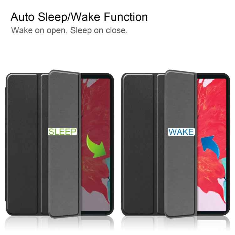 Custer Pattern TPU Smart Tablet Holster with Sleep Function & Tri-Fold Bracket & Pen Slot