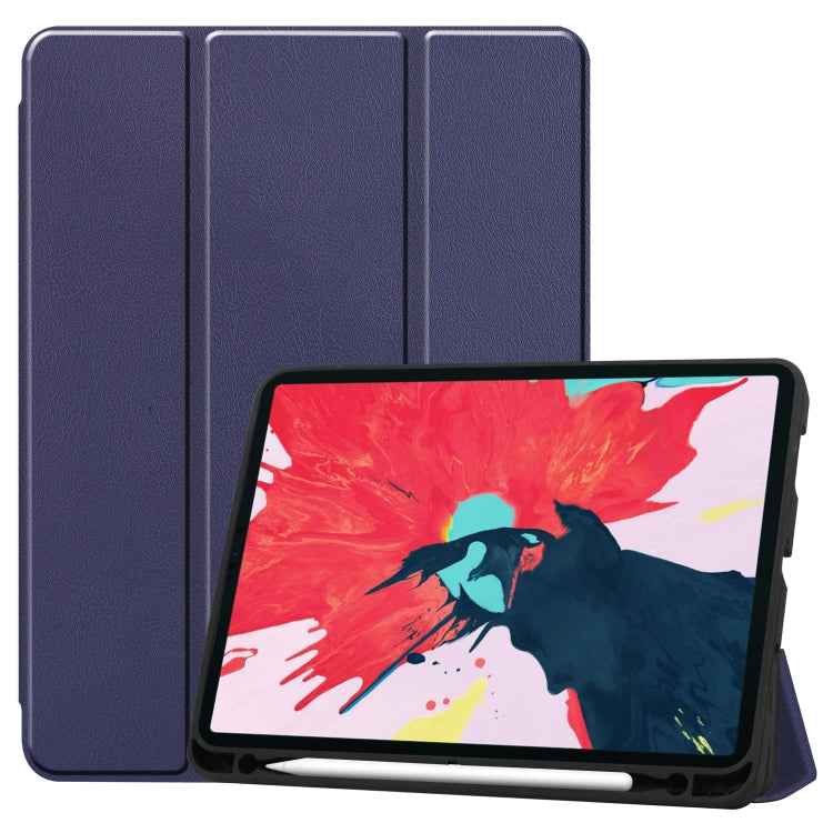 Custer Pattern TPU Smart Tablet Holster with Sleep Function & Tri-Fold Bracket & Pen Slot