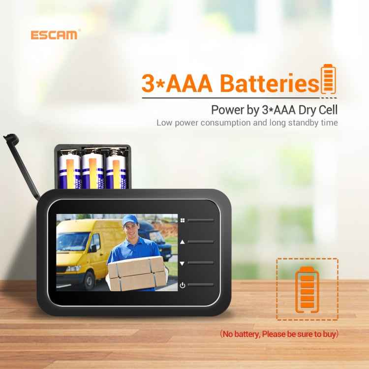 ESCAM C22 2.4 inch Screen Digital Door Viewer, Support Night Vision, TF Card, Take Photos and Video