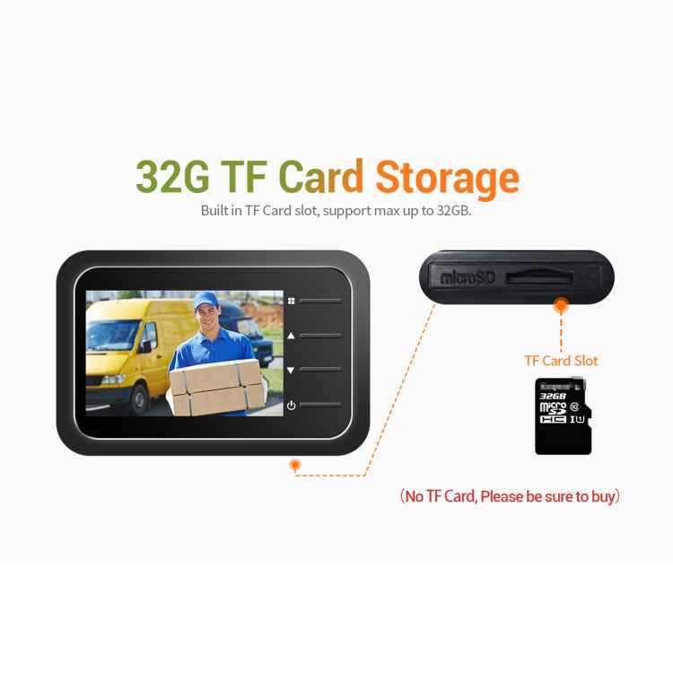 ESCAM C22 2.4 inch Screen Digital Door Viewer, Support Night Vision, TF Card, Take Photos and Video