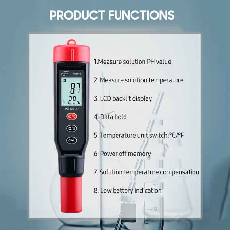 BENETECH GM760 Digital PH Meter Tester