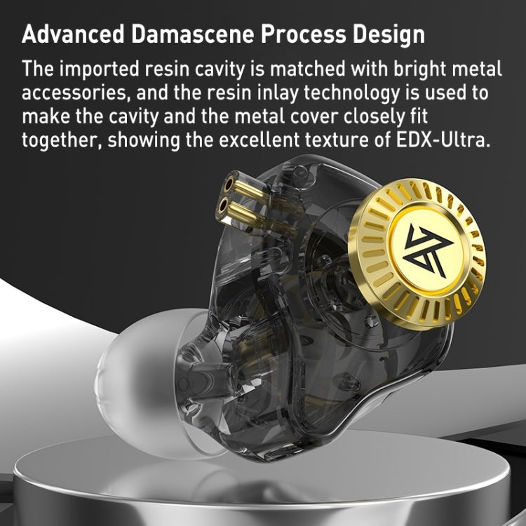 KZ-EDX Ultra Dual Magnetic Dynamic In-Ear Headphones, With Microphone, Without Microphone