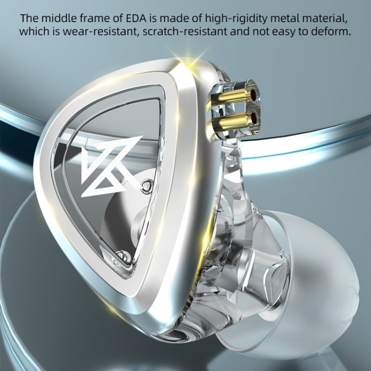 KZ-EDA Balanced Dual Magnetic Dynamic In-Ear Earphone, With Microphone, Without Microphone