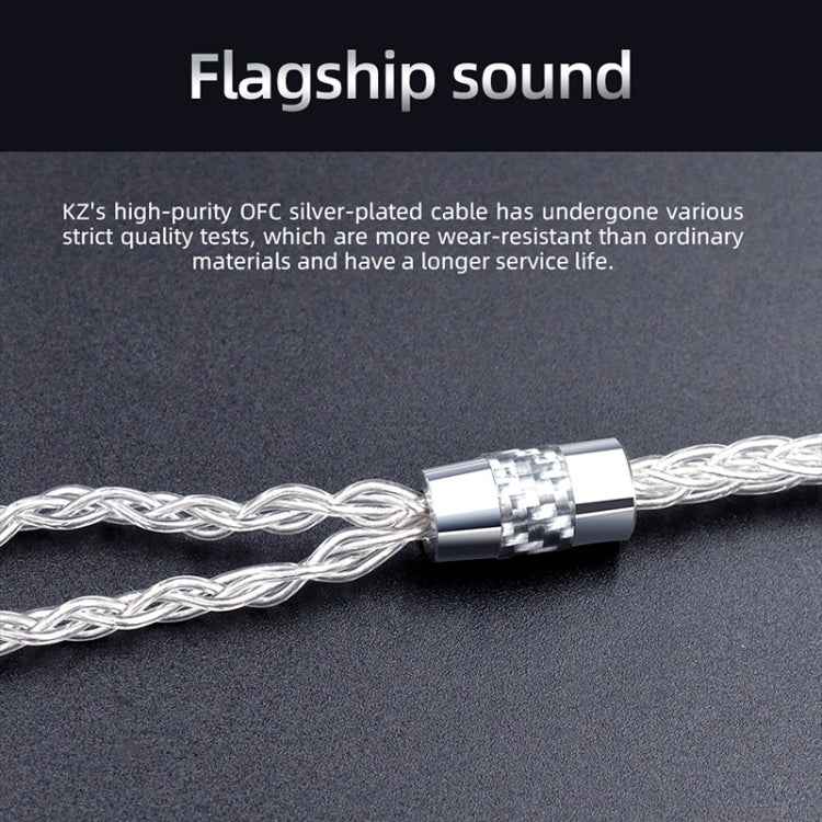 KZ OFC 0.75mm Standard Pin High-Purity Silver-Plated 152 Pin Headphone Upgrade Cable For ZS10PRO