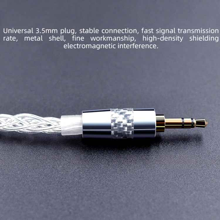 KZ OFC 0.75mm Standard Pin High-Purity Silver-Plated 152 Pin Headphone Upgrade Cable For ZS10PRO