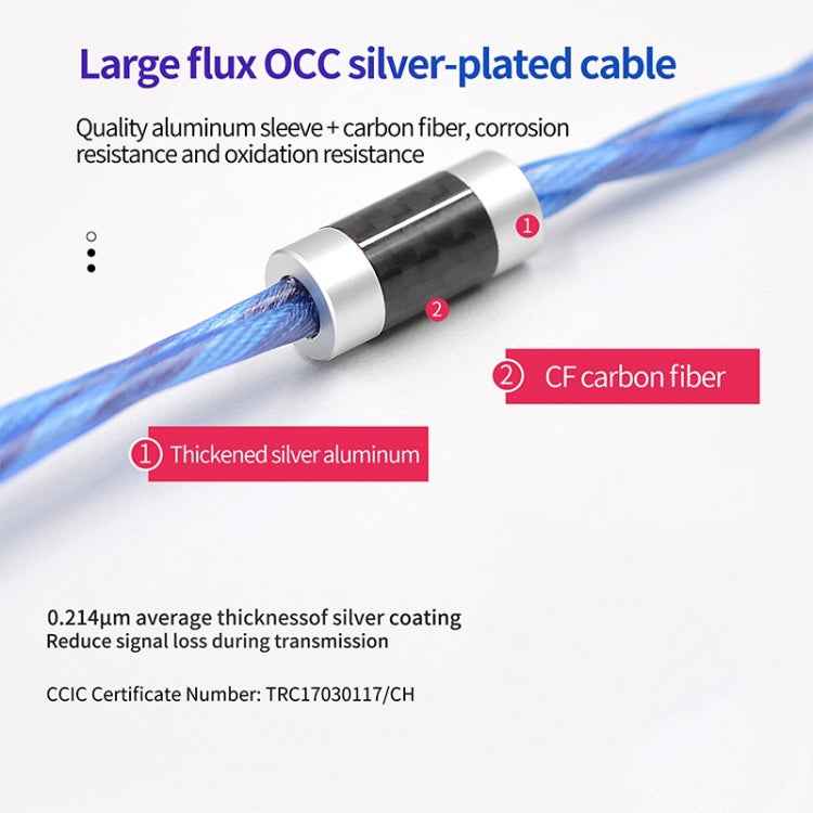 KZ 90-10 2Pin Interface 498 Core DIY Headphone Upgrade Cable