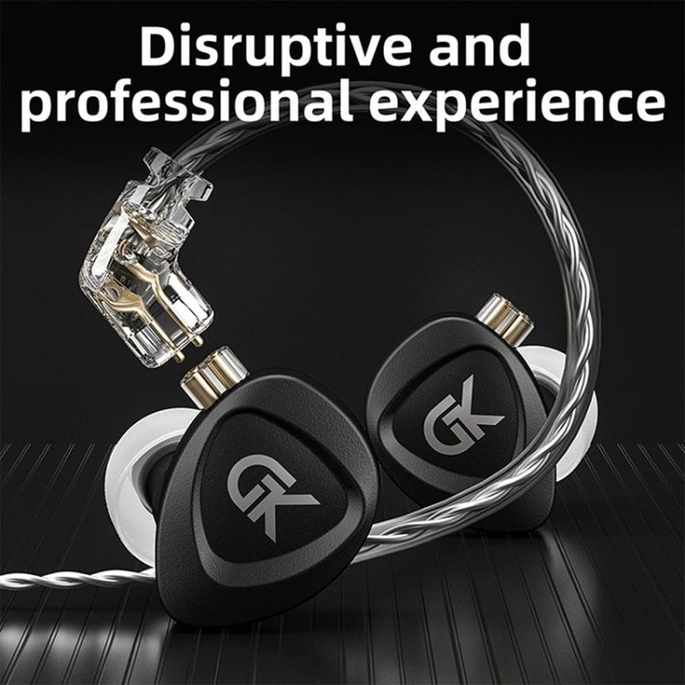 GK GSE Ten-Unit Coil Iron Subwoofer HIFI In-Ear Headphones, With Microphone, Without Microphone