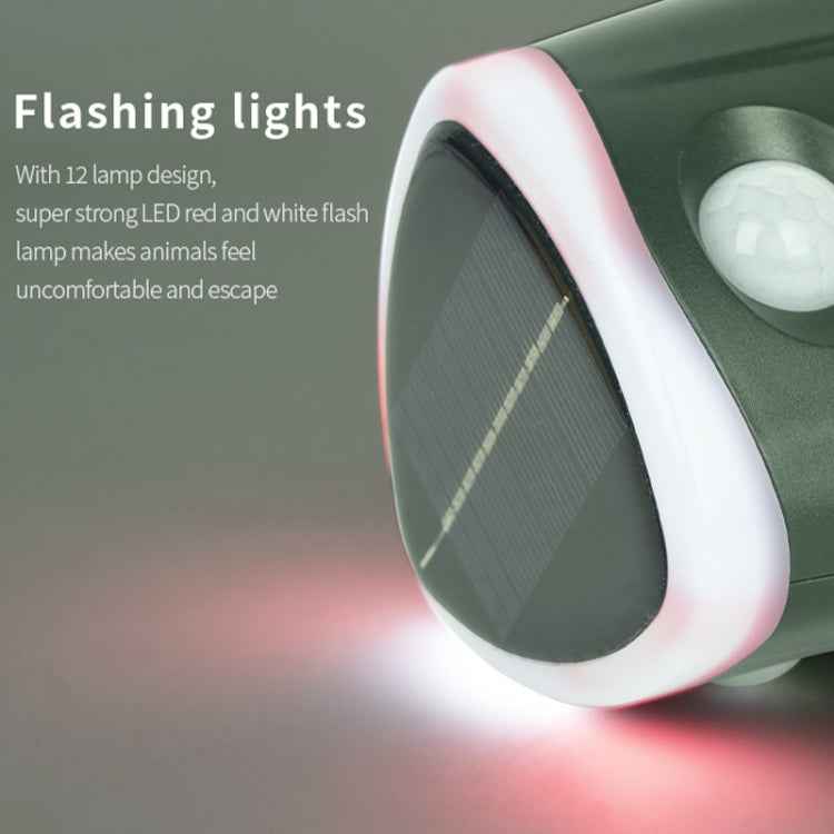 SJZ026 360 Degree Ultrasonic Solar Energy Outdoor Animal Repellent