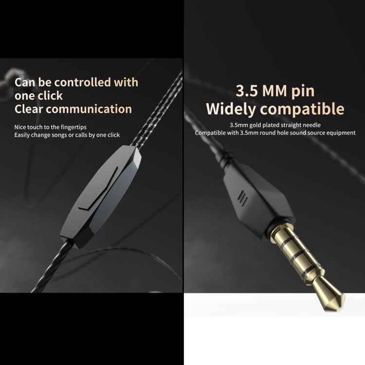 QKZ AK2 Sports In-ear Wired HiFi Sound Heavy Bass 3.5mm Earphone with Mic