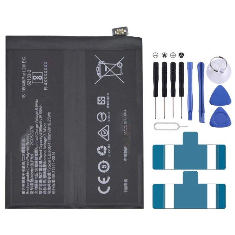 BLP855 4500 mAh Li-Polymer Battery Replacement For OPPO Reno6 Pro 5G / K9 Pro