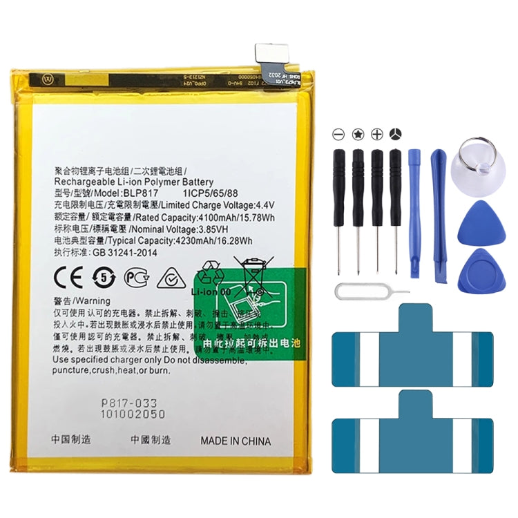 BLP855 4500 mAh Li-Polymer Battery Replacement For OPPO Reno6 Pro 5G / K9 Pro