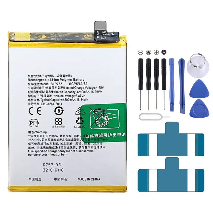 BLP855 4500 mAh Li-Polymer Battery Replacement For OPPO Reno6 Pro 5G / K9 Pro
