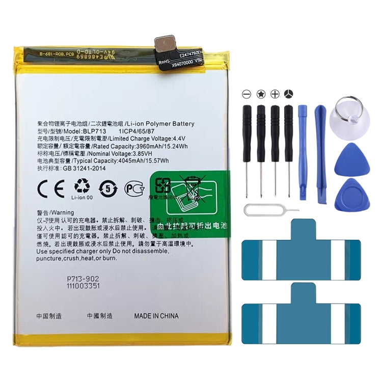 BLP855 4500 mAh Li-Polymer Battery Replacement For OPPO Reno6 Pro 5G / K9 Pro