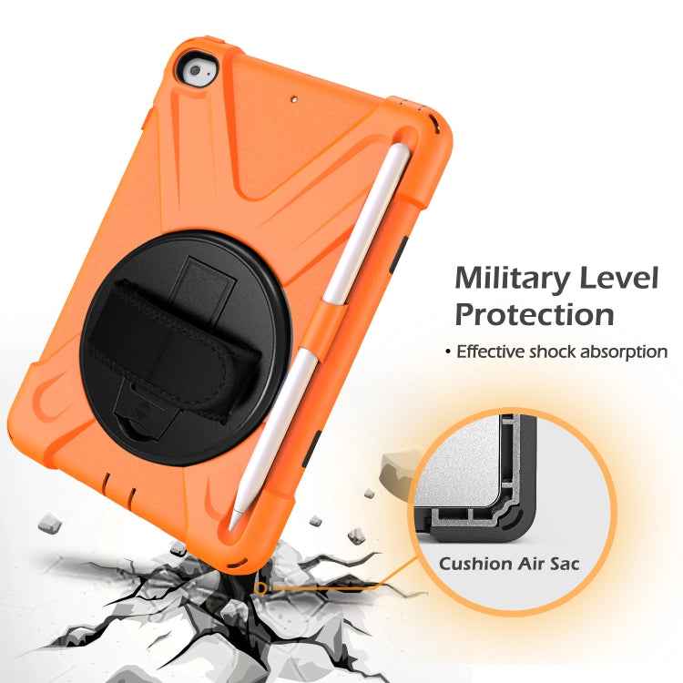 360 Degree Rotation Silicone Protective Cover with Holder & Hand Strap & Long Strap & Pencil Slot