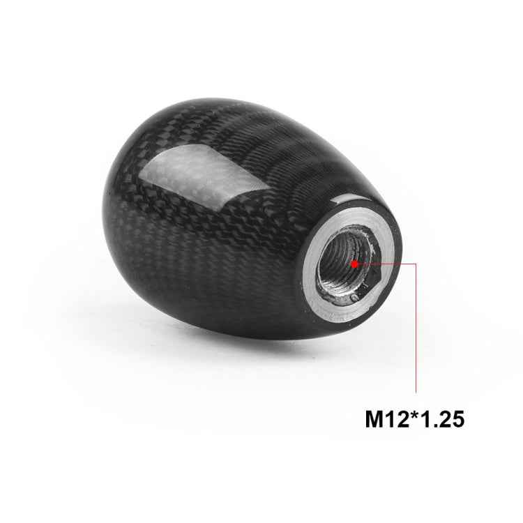 Car Modified 6 Speed Carbon Fiber Gear Stick Shift Knob Head