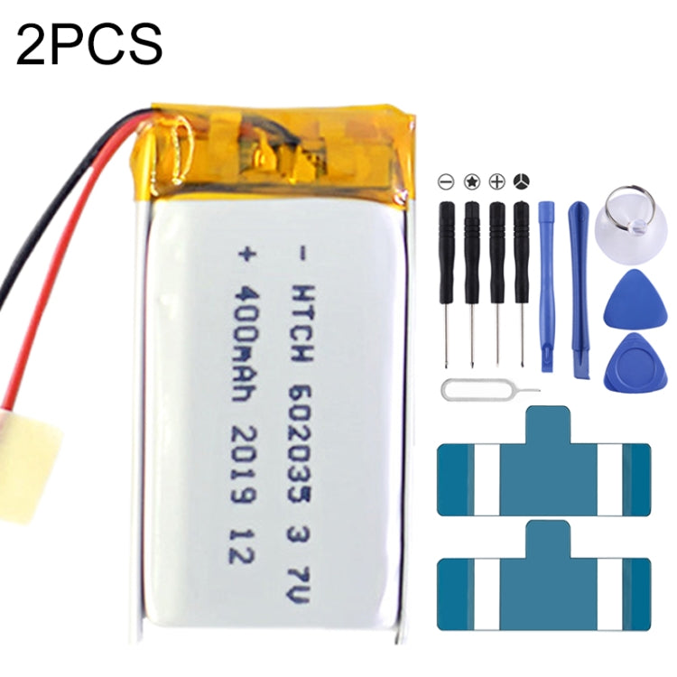 2 PCS Li-Polymer Battery Replacement