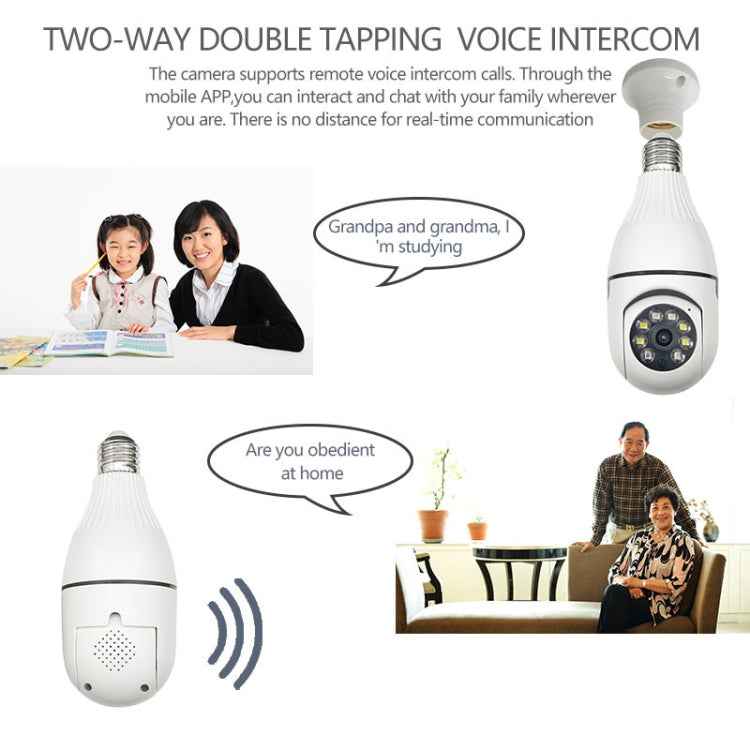 360 Degree 3MP HD Smart WiFi Bulb Camera