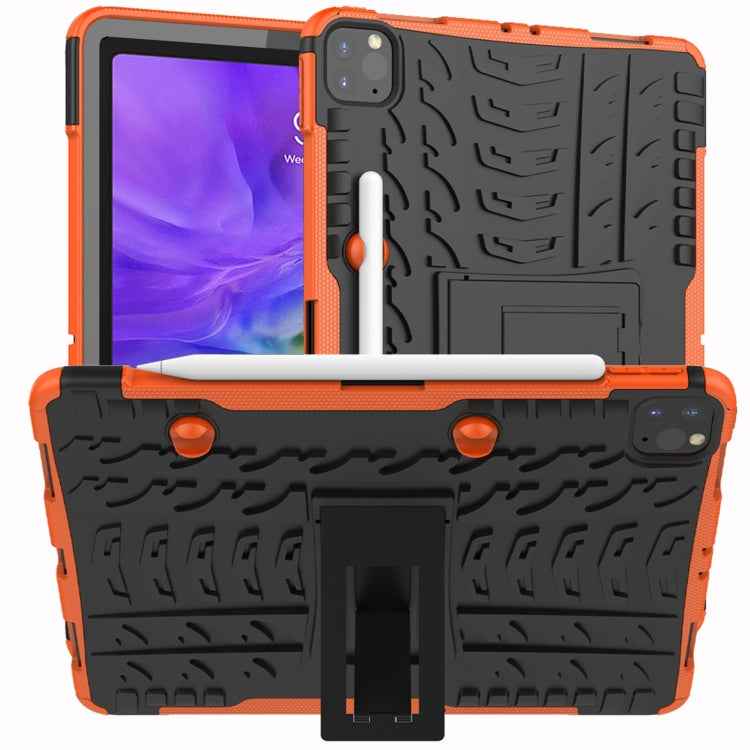 Tire Texture Shockproof TPU+PC Protective Case with Holder, For Motorola Moto E (2020), For iPad Pro 11 (2020)
