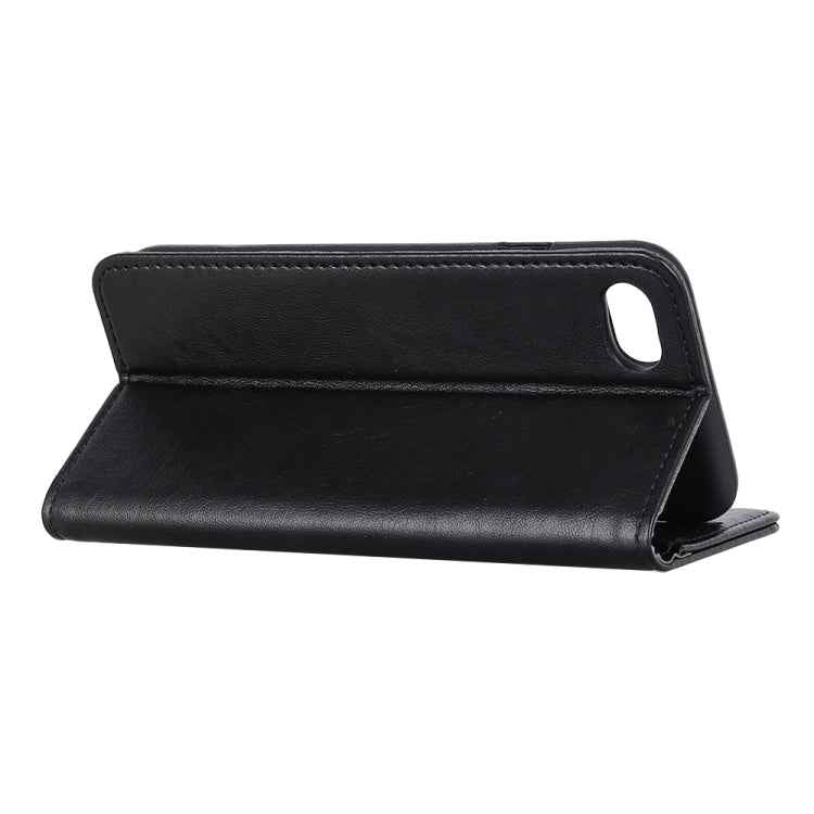 Magnetic Suction Crazy Horse Pattern PU Left and Right Open with Bracket and Card Slot and Wallet
