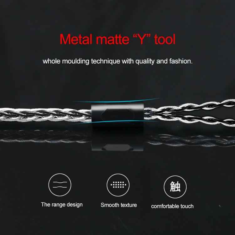 CVJ-CVM 8 Core TC Silver Plated 3.5mm 0.75mm MMCX HIFI Earphone Update Cable