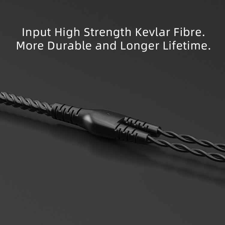 CVJ V2 1.25m Oxygen-free Copper Original 3.5mm Elbow Earphone Cable